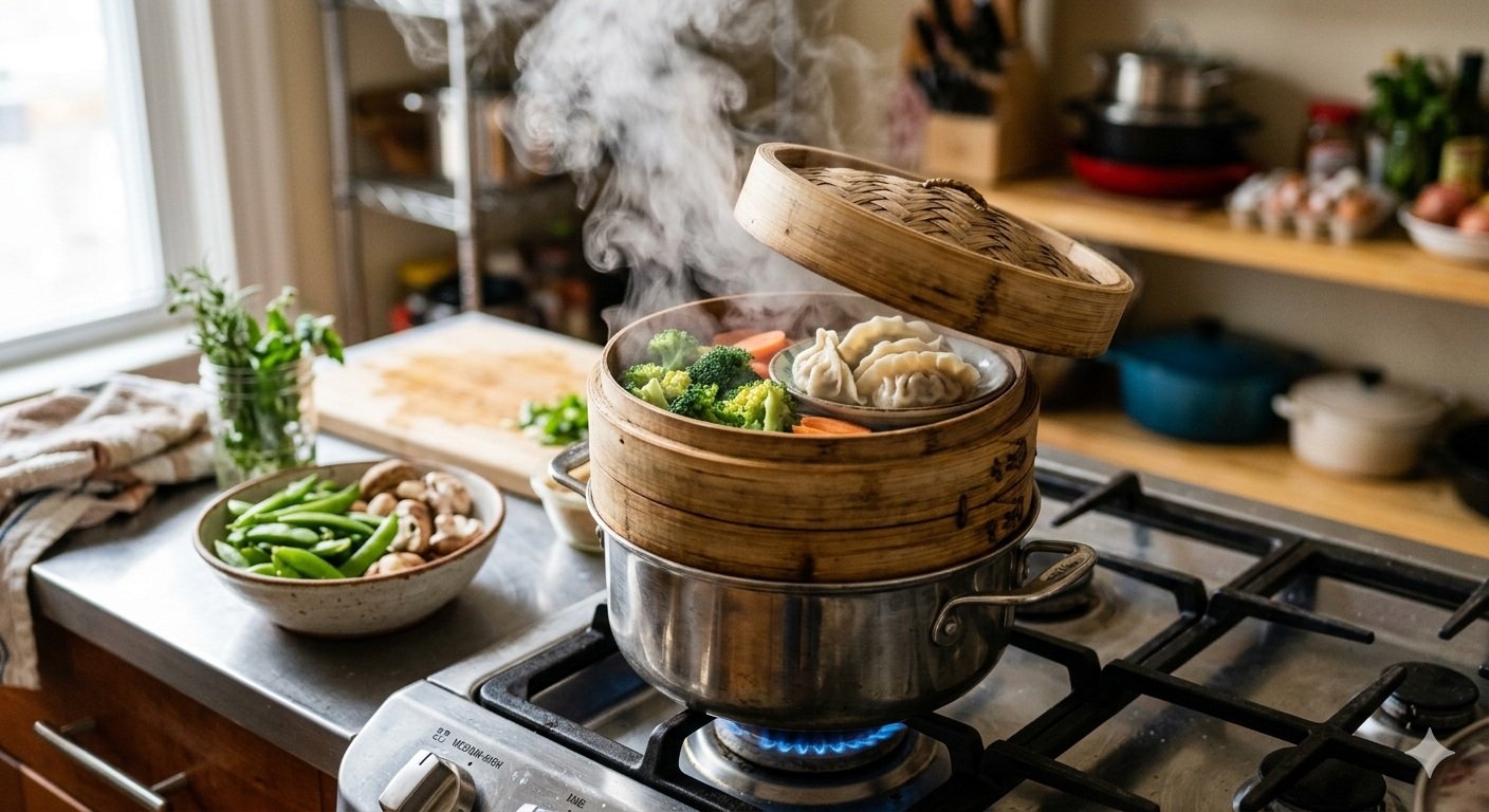 Immagine dell'articolo: Cottura a vapore: caratteristiche e vantaggi